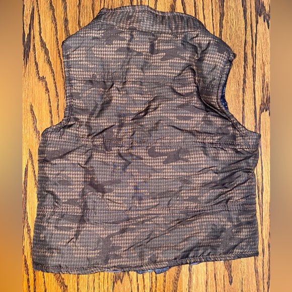 Boyz Wear by Nanette Boys Brown Puffer Vest Jacket With Zipper Size 24m - Picture 6 of 6